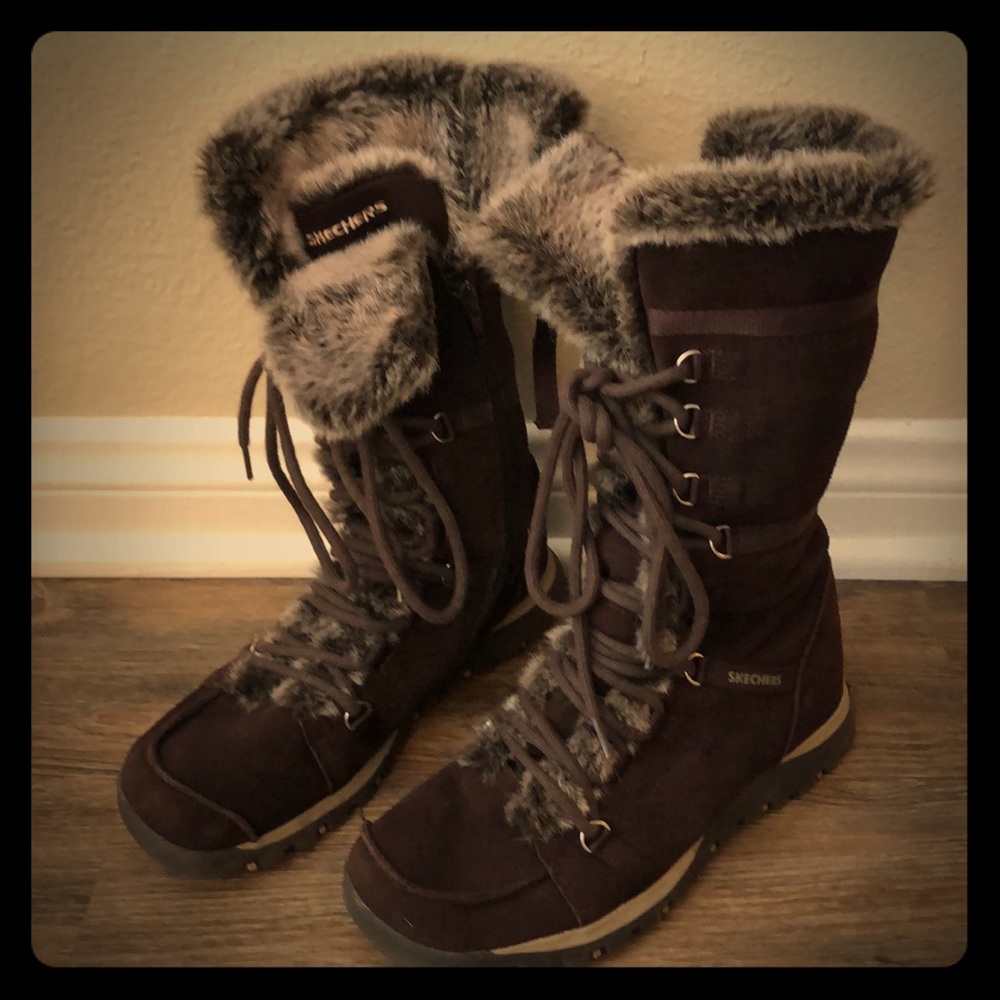 Sketchers furry winter boots